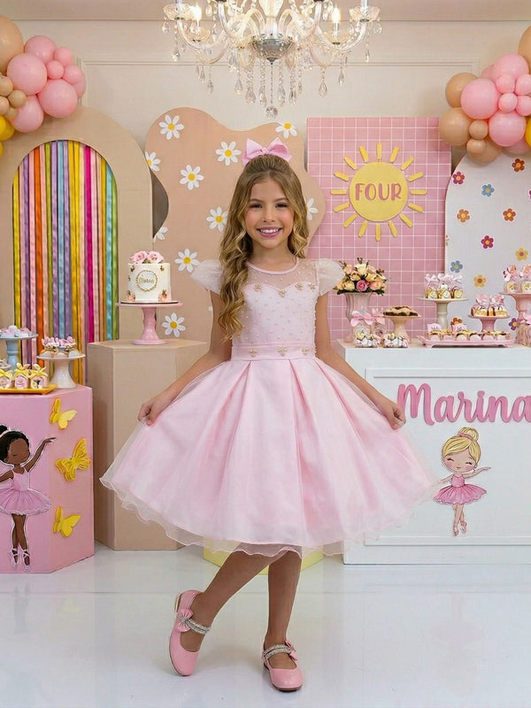 Vestido Mini Miss Isabela Rosa