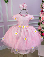 Vestido Marie Jardim Encantado Margaridas + Saiote