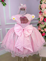 Vestido Marie Jardim Encantado Margaridas + Saiote