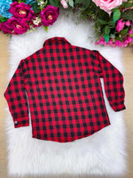 Camisa Flanelada Xadrez Junina Jason Vermelho