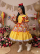 Vestido Marie Junino Quermesse de Luxo Amarelo