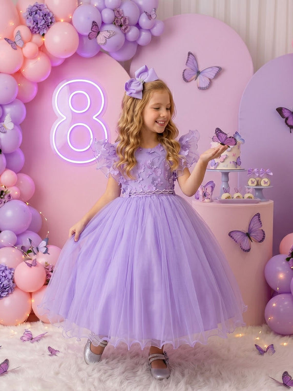 Vestido Menina Bonita Angelie Lilás