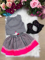 Conjunto Blogueirinha Junino Arraia da Alegria Preto