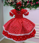 Vestido Junino Mimadine Luxo Larissa Vermelho