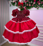 Vestido Junino Mimadine Luxo Fernanda Vermelho