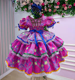 Vestido Bella Child Junino Quermesse Estrela do Arraiá