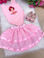 Conjunto Blogueirinha Bailarina Rosa
