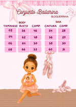 Conjunto Blogueirinha Bailarina Rosa