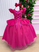 Fantasia/ Vestido Mini Miss Longo Princesa Pink