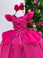 Fantasia/ Vestido Mini Miss Longo Princesa Pink