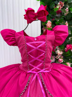 Fantasia/ Vestido Mini Miss Longo Princesa Pink