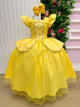 Fantasia/ Vestido Mini Miss Longo Princesa Amarela
