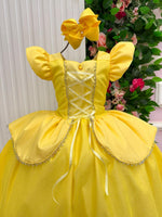 Fantasia/ Vestido Mini Miss Longo Princesa Amarela