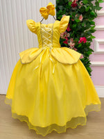 Fantasia/ Vestido Mini Miss Longo Princesa Amarela