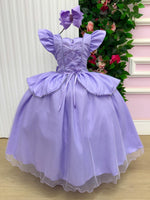 Fantasia/ Vestido Mini Miss Longo Princesa Lilas