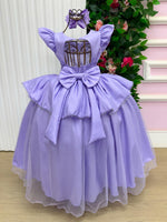 Fantasia/ Vestido Mini Miss Longo Princesa Lilas