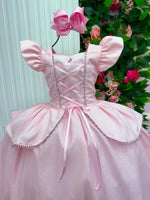 Fantasia/ Vestido Mini Miss Longo Princesa Rosa