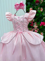 Fantasia/ Vestido Mini Miss Longo Princesa Rosa