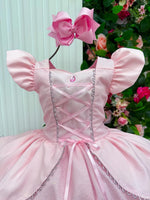 Fantasia/ Vestido Mini Miss Longo Princesa Rosa