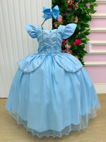 Fantasia/ Vestido Mini Miss Longo Princesa Azul