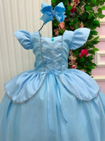 Fantasia/ Vestido Mini Miss Longo Princesa Azul