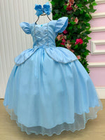 Fantasia/ Vestido Mini Miss Longo Princesa Azul