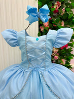 Fantasia/ Vestido Mini Miss Longo Princesa Azul