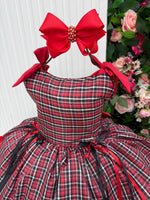 Vestido Marie Junino Luxo Xadrez Maria Eduarda