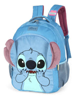 Mochila de Costa Stitch Orelhinhas Pelucia Azul