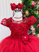 Vestido Mini Miss Longo Carol Vermelho