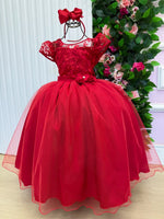 Vestido Mini Miss Longo Carol Vermelho