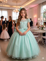 Vestido Mini Miss Longo Carol Verde Menta