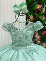 Vestido Mini Miss Longo Carol Verde Menta