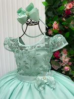 Vestido Mini Miss Longo Carol Verde Menta