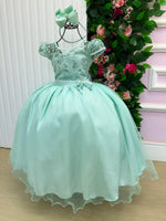 Vestido Mini Miss Longo Carol Verde Menta
