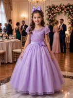 Vestido Mini Miss Longo Carol Lilas