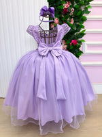 Vestido Mini Miss Longo Carol Lilas