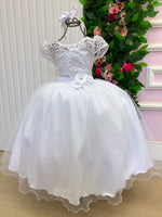 Vestido Mini Miss Longo Carol Branco