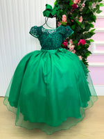 Vestido Mini Miss Longo Carol Verde Bandeira