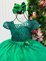 Vestido Mini Miss Longo Carol Verde Bandeira