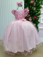 Vestido Mini Miss Longo Carol Rosa Bebe