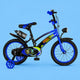 Bicicleta Infantil Aro 14 Old School Azul 3 a 7 Anos LED + Pneu Grosso + Farol +