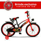 Bicicleta Infantil Aro 16 Old School Vermelho 4 a 8 Anos LED + Pneu Grosso + Far