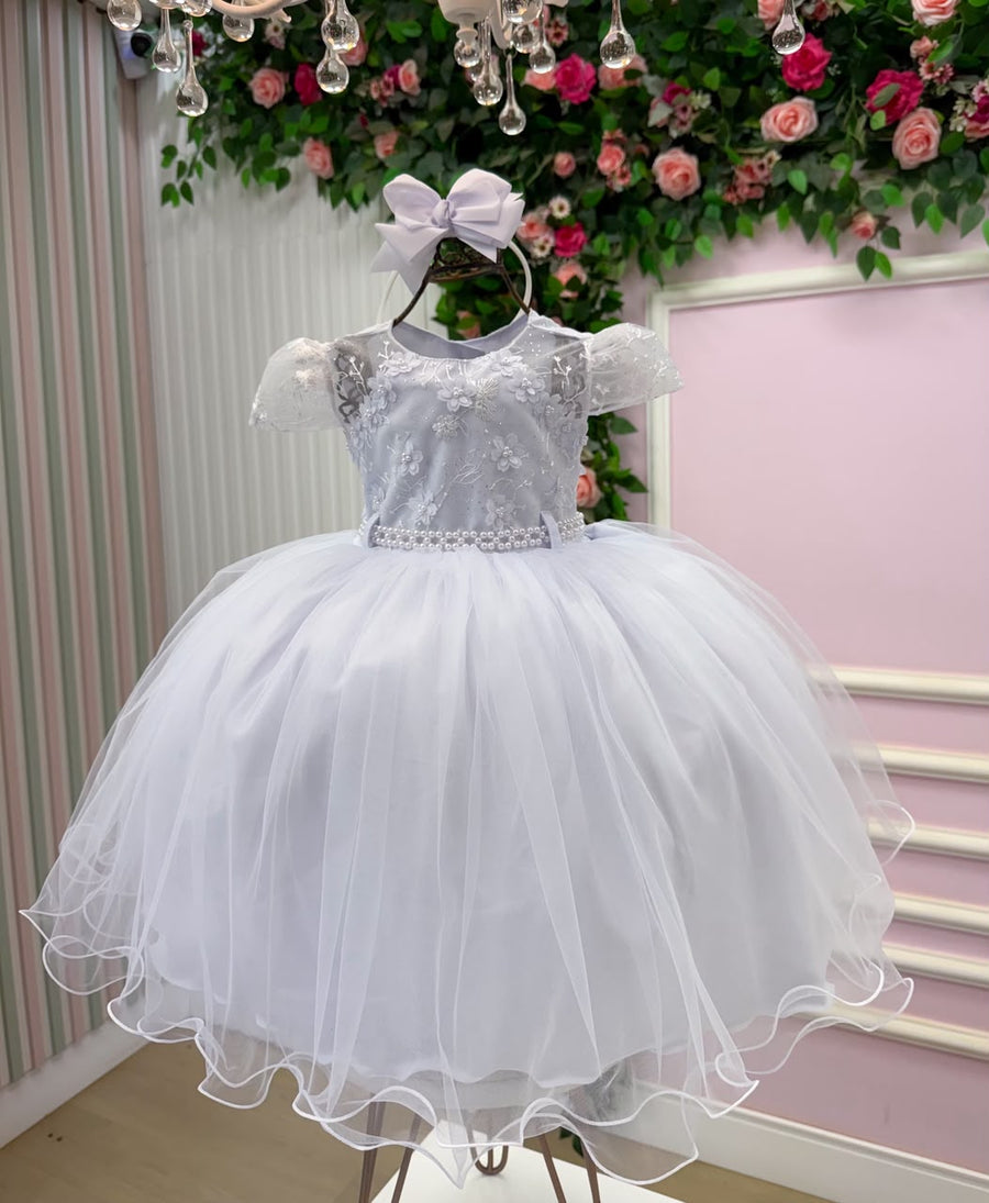 Vestido Menina Bonita Jessica Branco