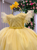 Vestido Menina Bonita Denise Amarelo