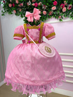 Fantasia Princesa Belli Doce Realeza Princesa Rosa