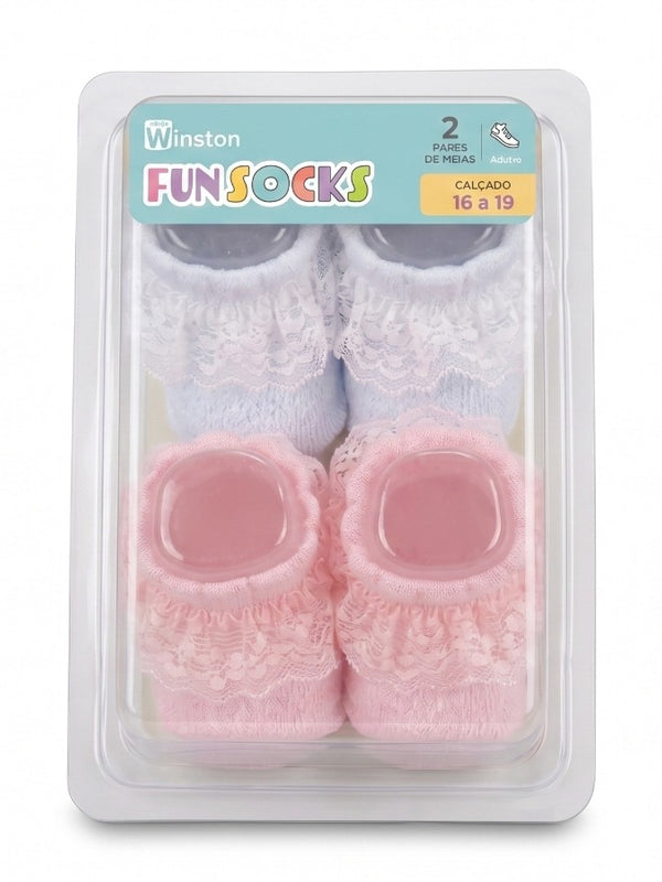 Kit Meia Winston 2 Pares Meias Baby