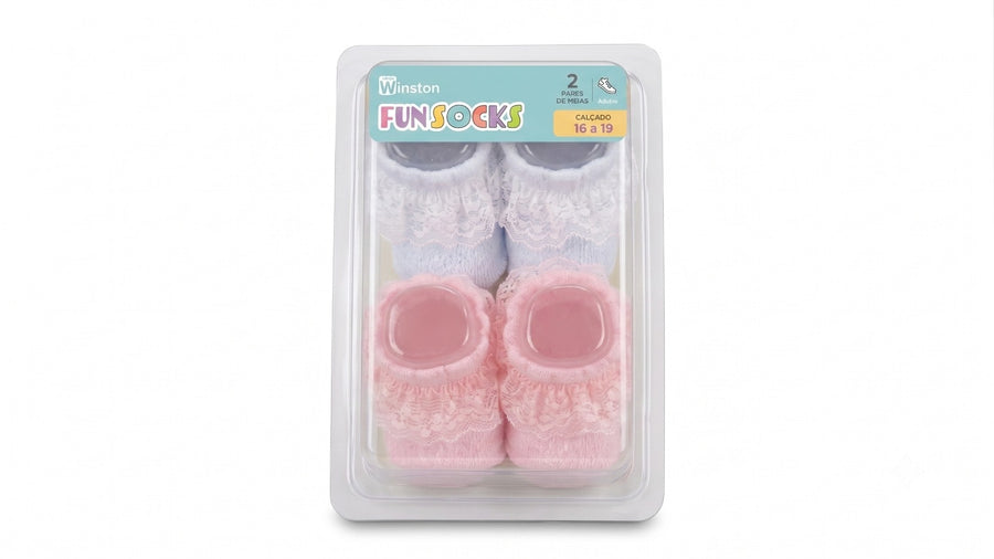 Kit Meia Winston 2 Pares Meias Baby