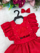 Romper/Vestido Princesa Belli Elisa Vermelho