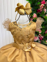 Vestido Mini Miss Longo Suzy Dourado